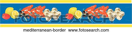 Stock Illustration - Mediterranean Border. Fotosearch