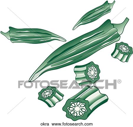 Clipart - Okra. Fotosearch