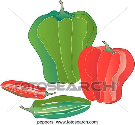 Peppers View Large Illustration Stock Illustration - Peppers. Fotosearch