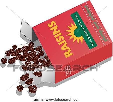 Raisins Stock Illustration | raisins | Fotosearch