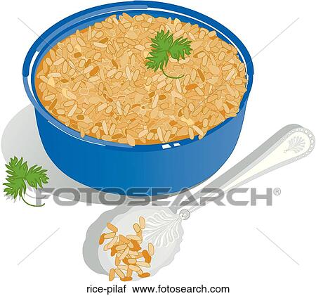 Rice Pilaf View Large Illustration Clip Art - Rice Pilaf. Fotosearch