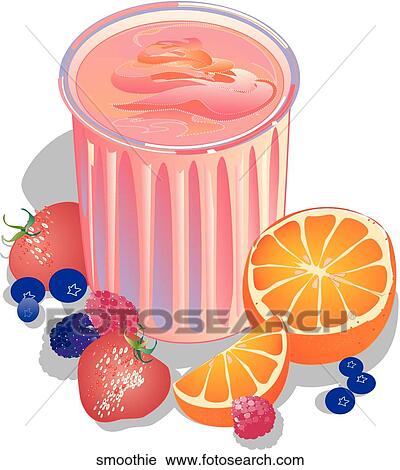 Smoothie View Large Illustration Clip Art - Smoothie. Fotosearch
