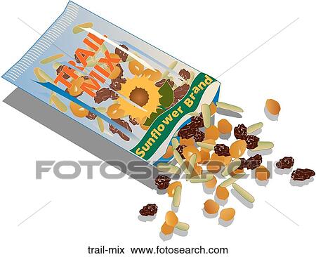 Trail Mix View Large Illustration Stock Illustration - Trail Mix. Fotosearch