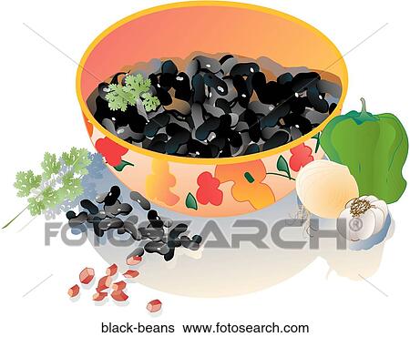 Stock Illustration - Black Beans. Fotosearch