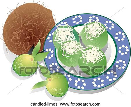 Candied Limes View Large Illustration Stock Illustration - Candied Limes. Fotosearch