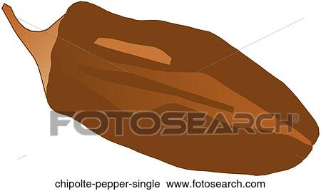 Chipolte Pepper Single View Large Illustration Clip Art - Chipolte Pepper Single . Fotosearch