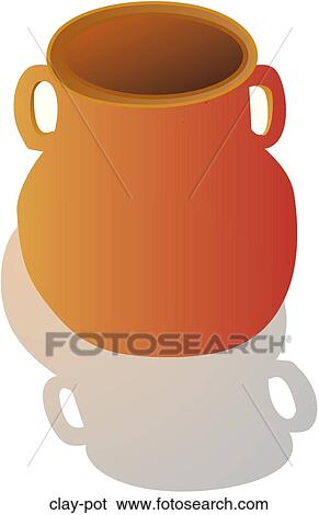 Stock Illustration - Clay Pot . Fotosearch