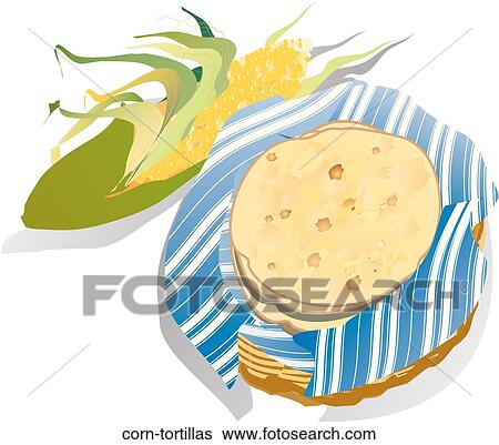 Corn Tortillas View Large Illustration Stock Illustration - Corn Tortillas. Fotosearch