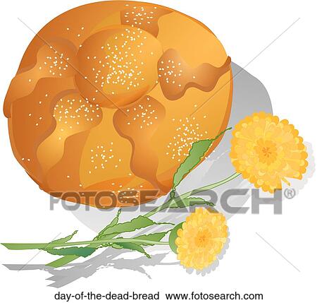 Day of the Dead Bread View Large Illustration Clip Art - Day of the Dead Bread. Fotosearch