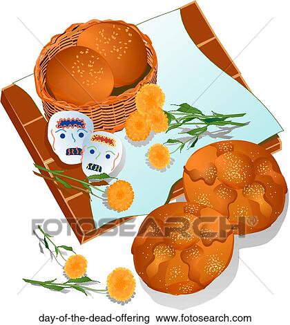 Drawing - Day of the Dead Offering. Fotosearch