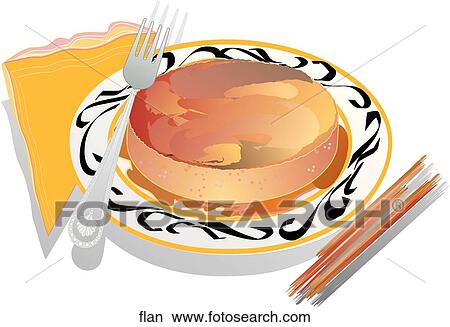 Stock Illustration - Flan. Fotosearch