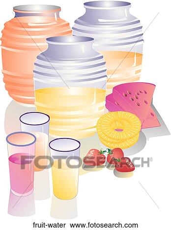 Stock Illustration - Fruit Water. Fotosearch