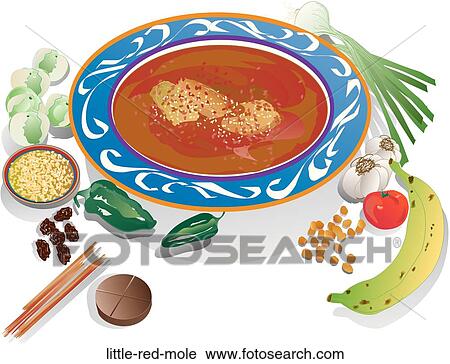 Clip Art - Little Red Mole. Fotosearch