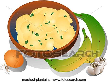 Stock Illustration - Mashed Plantains. Fotosearch