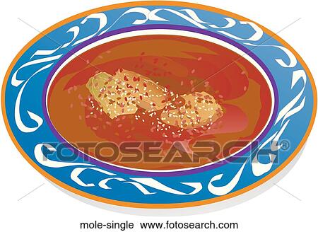Mole Single View Large Illustration Clip Art - Mole Single. Fotosearch