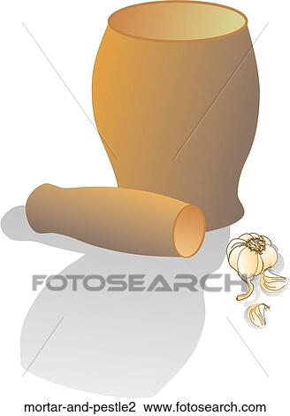 Mortar and Pestle Drawing | mortar-and-pestle2 | Fotosearch