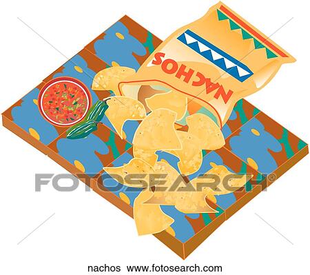 Nachos View Large Illustration Stock Illustration - Nachos. Fotosearch