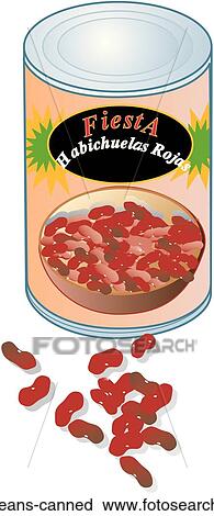 Clip Art - Red Beans, Canned. Fotosearch