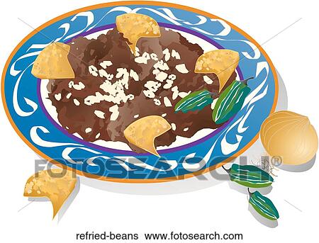Refried Beans View Large Illustration Stock Illustration - Refried Beans. Fotosearch