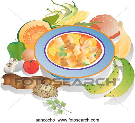 Sancocho View Large Illustration Stock Illustration - Sancocho. Fotosearch