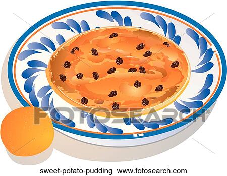 Drawing - Sweet Potato Pudding. Fotosearch