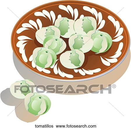 Tomatillos View Large Illustration Stock Illustration - Tomatillos. Fotosearch