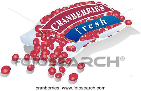 Stock Illustration - Cranberries. Fotosearch