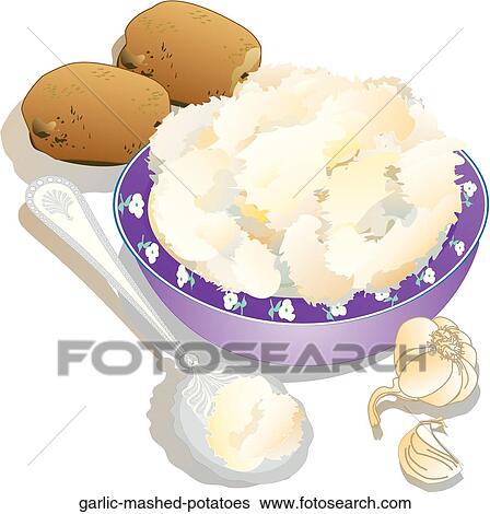 Garlic Mashed Potatoes View Large Illustration Stock Illustration - Garlic Mashed Potatoes. Fotosearch