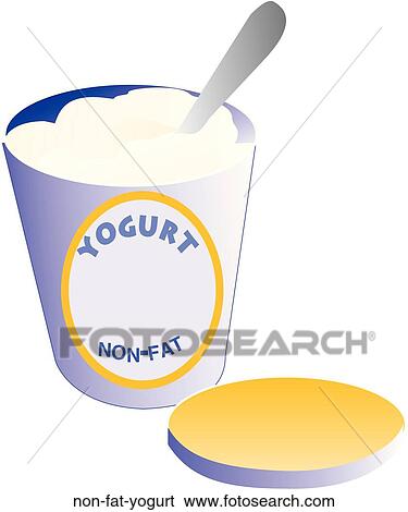 Non-Fat Yogurt View Large Illustration Stock Illustration - Non-Fat Yogurt. Fotosearch
