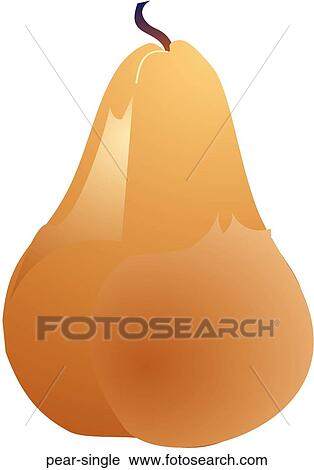 Clip Art - Pear Single. Fotosearch