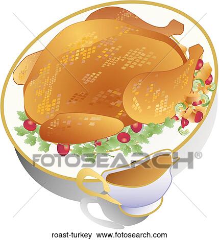 Roast Turkey View Large Illustration Stock Illustration - Roast Turkey. Fotosearch