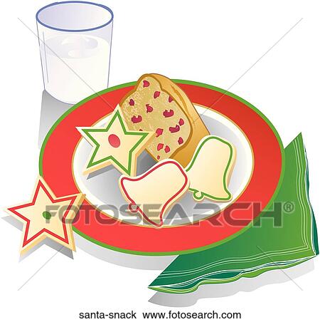 Santa Snack View Large Illustration Drawing - Santa Snack. Fotosearch