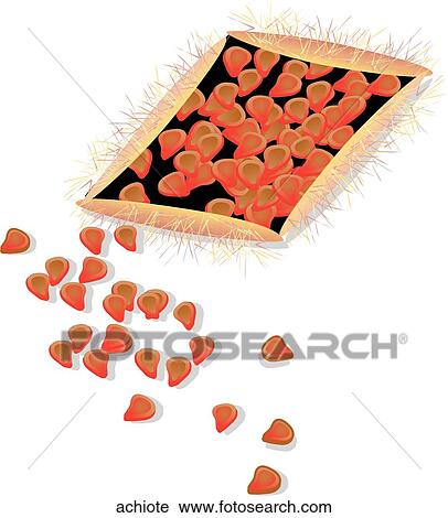Achiote View Large Illustration Clip Art - Achiote. Fotosearch