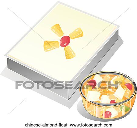 Stock Illustration - Chinese Almond Float. Fotosearch