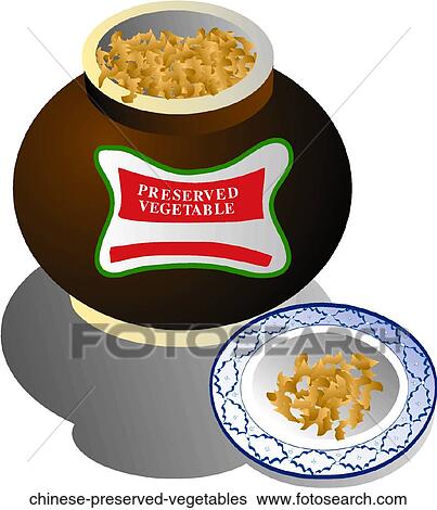 Chinese Preserved Vegetables View Large Illustration Stock Illustration - Chinese Preserved Vegetables. Fotosearch
