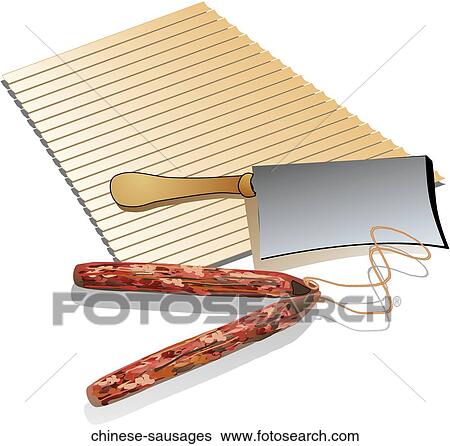 Stock Illustration - Chinese Sausages. Fotosearch