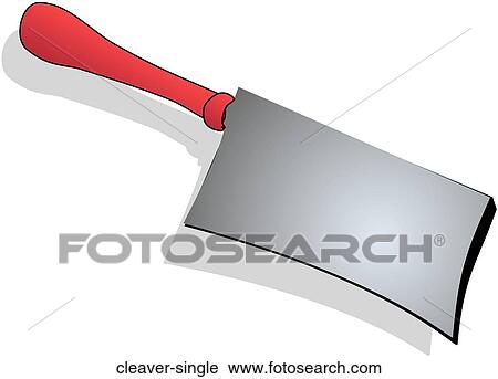 Clip Art - Cleaver Single. Fotosearch