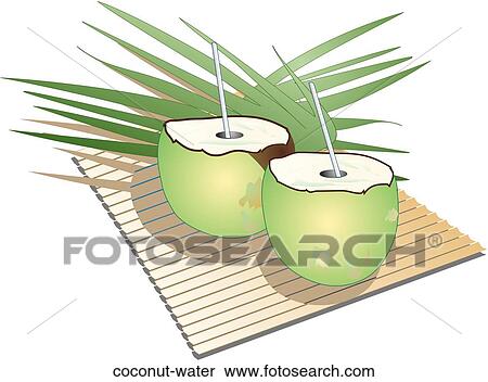 Coconut Water View Large Illustration Stock Illustration - Coconut Water. Fotosearch