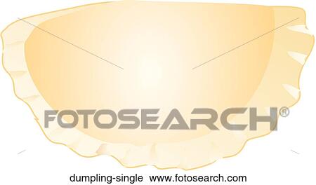 Clip Art - Dumpling Single. Fotosearch