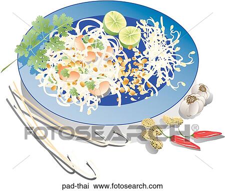 Pad Thai View Large Illustration Drawing - Pad Thai. Fotosearch