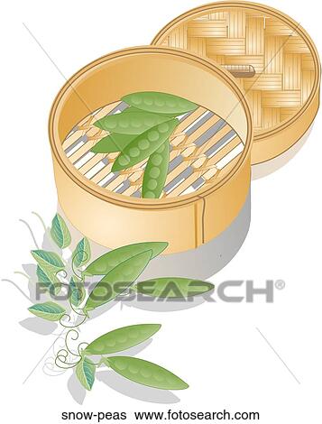 Snow Peas View Large Illustration Stock Illustration - Snow Peas. Fotosearch