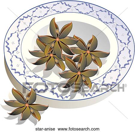 Clip Art - Star Anise. Fotosearch