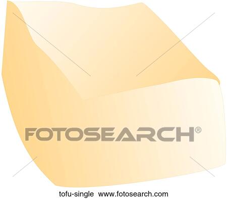 Clip Art - Tofu Single. Fotosearch