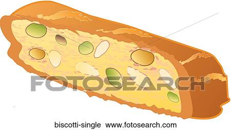 Clip Art - Biscotti Single. Fotosearch