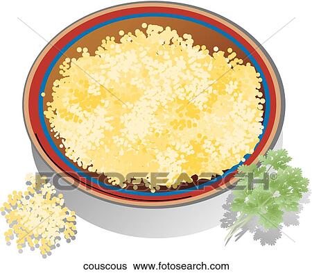 Couscous View Large Illustration Stock Illustration - Couscous. Fotosearch