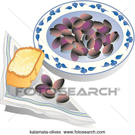 Kalamata Olives View Large Illustration Stock Illustration - Kalamata Olives . Fotosearch