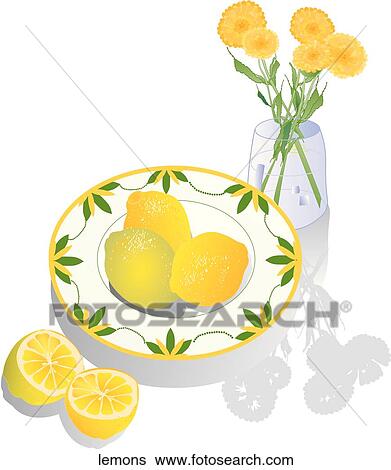 Lemons View Large Illustration Stock Illustration - Lemons. Fotosearch