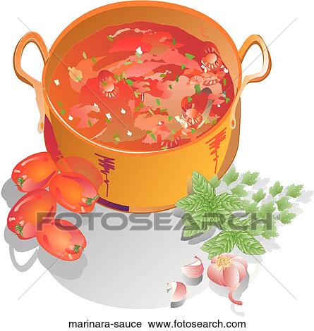 Marinara Sauce View Large Illustration Clip Art - Marinara Sauce. Fotosearch