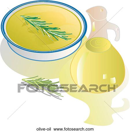 Olive Oil Drawing | olive-oil | Fotosearch