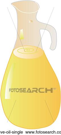 Clip Art - Olive Oil Single. Fotosearch